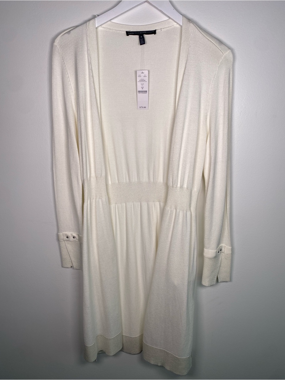 NWT Off-white Long Sleeve Open Cardigan